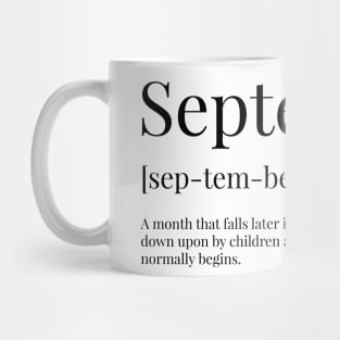 September Definition Mug